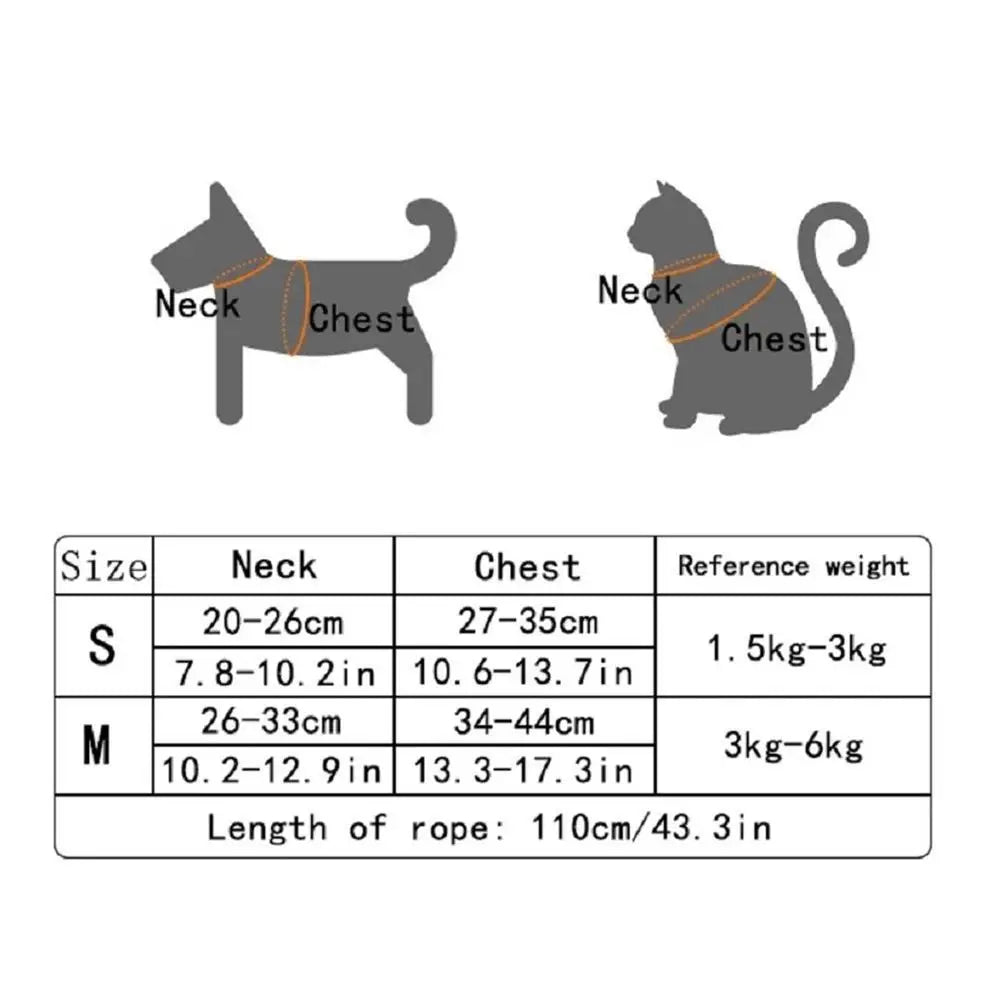 Luxe PawFit Adjustable Pet Harness Vest Breathable & Stylish for Cats & Small Dogs