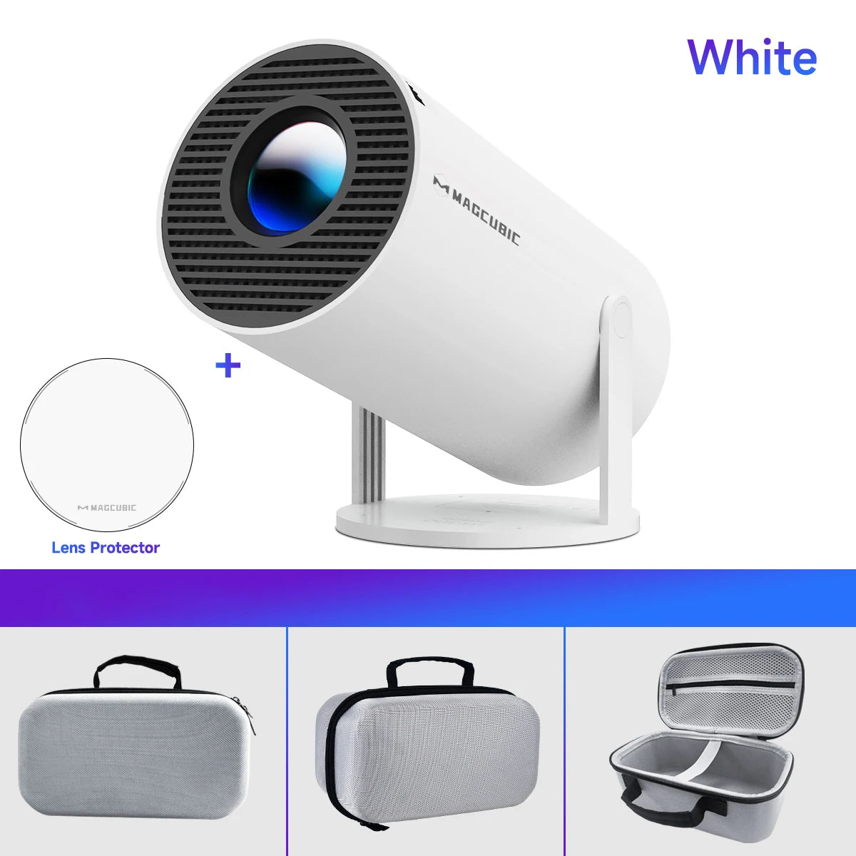 HY300 Pro 4K Smart Projector – Android 11, Dual WiFi6, BT5.0, 260 ANSI, 1080P Supported, Home & Outdoor Cinema