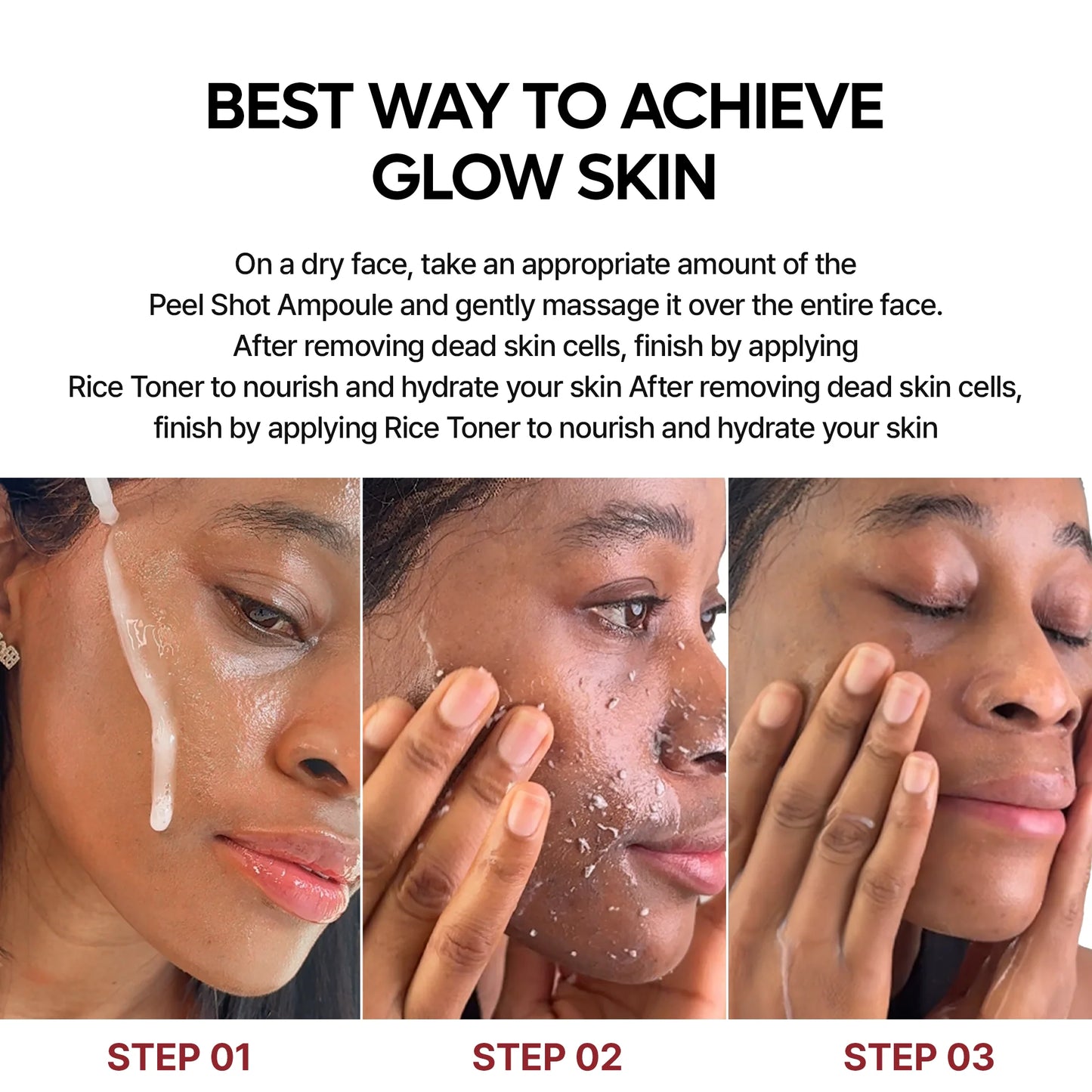 Dr. Melaxin Peel Shot Glow Rice Line