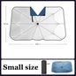 360° Rotating Car Sunshade Umbrella – UV Protection Windshield Cover with Bendable Handle | Summer Front Window Shield Accessory