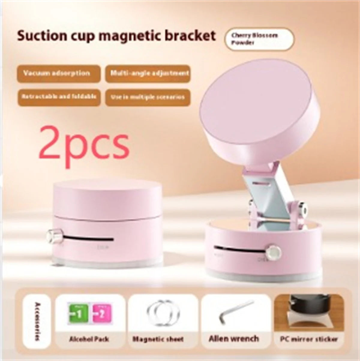 DualGrip 360° Foldable Double-Sided Suction Phone Holder