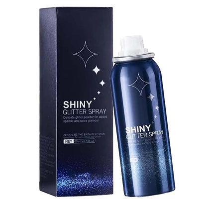 [Buy 1 Get 1 Free] Body Glitter Spray for Skin & Hair – Long-Lasting, Quick-Drying Silver Shimmer – Festival, Rave, Stage & Prom Makeup Glitter – 2.11 Fl Oz