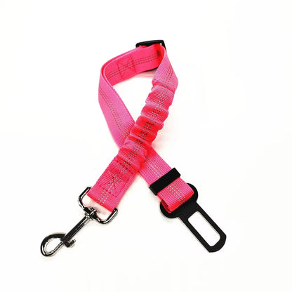 Adjustable Pet Car Seat Belt – Safety Harness Lead Clip for Dogs & Cats, Secure Vehicle Restraint for Travel