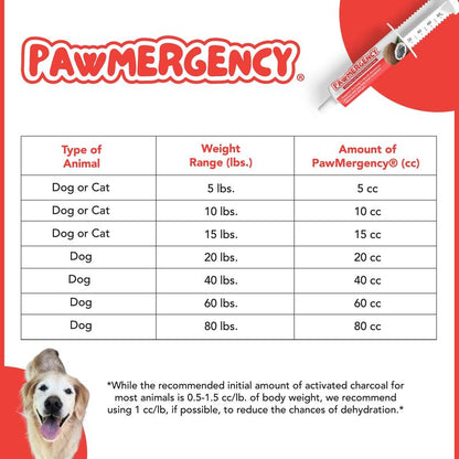 Pawmergency Coconut Charcoal First Aid Kit – Digestive Support & Electrolyte Gel for Dogs, Cats & Puppies | Anti-Diarrheal & Constipation Relief for Outdoor Adventures