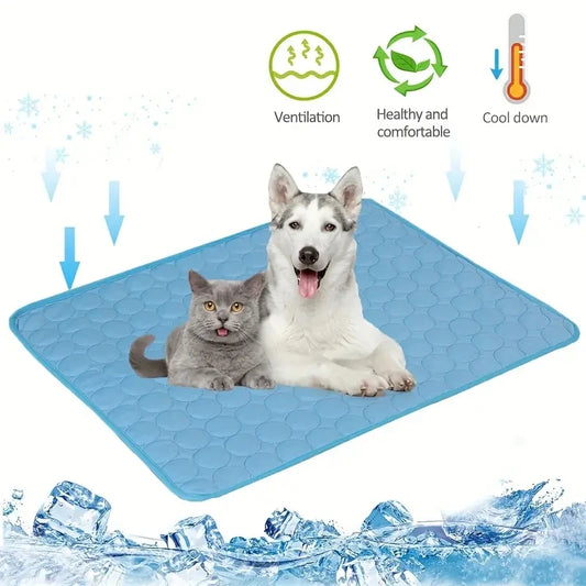 Extra Large Dog Cooling Mat – Summer Pet Cold Bed for Dogs & Cats, Durable Ice Pad Blanket for Small to Large Breeds