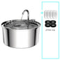 Automatic Stainless Steel Water Fountain- USB Quiet Auto Feeder for Cats & Dogs with Filter