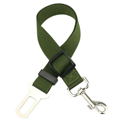 Adjustable Pet Car Seat Belt – Safety Harness Lead Clip for Dogs & Cats, Secure Vehicle Restraint for Travel