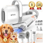 All-in-One Pet Grooming Vacuum Kit – Low Noise Dog Clippers, Deshedding Brush & Hair Remover Tools for Easy At-Home Grooming