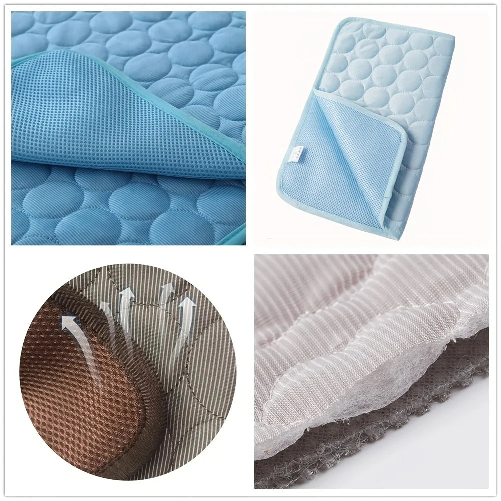 Extra Large Dog Cooling Mat – Summer Pet Cold Bed for Dogs & Cats, Durable Ice Pad Blanket for Small to Large Breeds