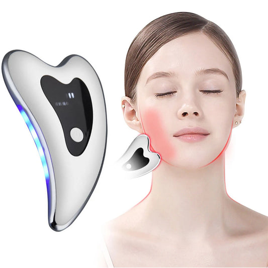 Electric Face & Neck Lifting Massager – Anti-Wrinkle Skin Tightening Tool with Gua Sha Scraping for Double Chin & Facial Care