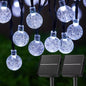  LED Solar String Lights – 60 Waterproof Crystal Globe Lights, 8 Lighting Modes | Outdoor Patio, Garden, Tree & Party Decor