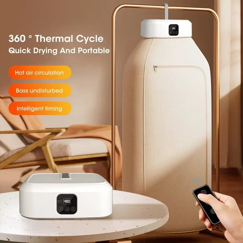 Portable Mini Clothes Dryer Foldable, Fast-Drying & Travel-Ready