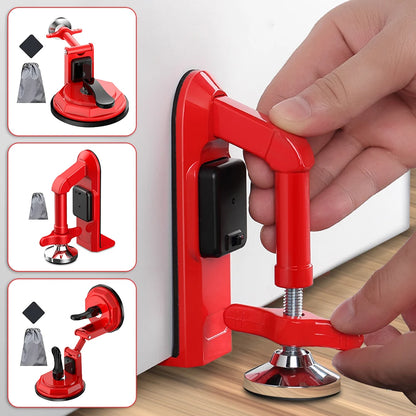 Portable Door Security Alarm & Lock Brace – Anti-Theft Self-Defense Device with Suction Cup, Alarm/Non-Alarm Options for Home & Travel Protection