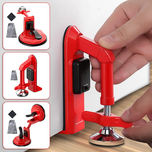 Portable Door Security Alarm & Lock Brace – Anti-Theft Self-Defense Device with Suction Cup, Alarm/Non-Alarm Options for Home & Travel Protection