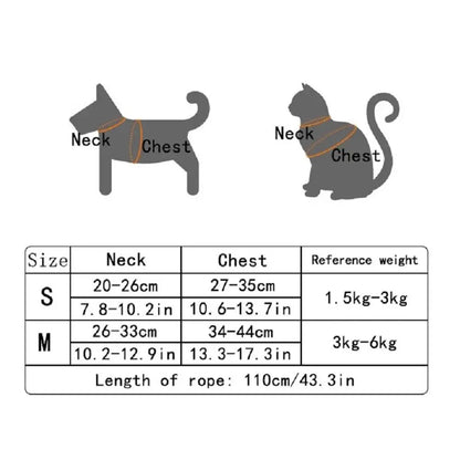 Luxe PawFit Adjustable Pet Harness Vest Breathable & Stylish for Cats & Small Dogs