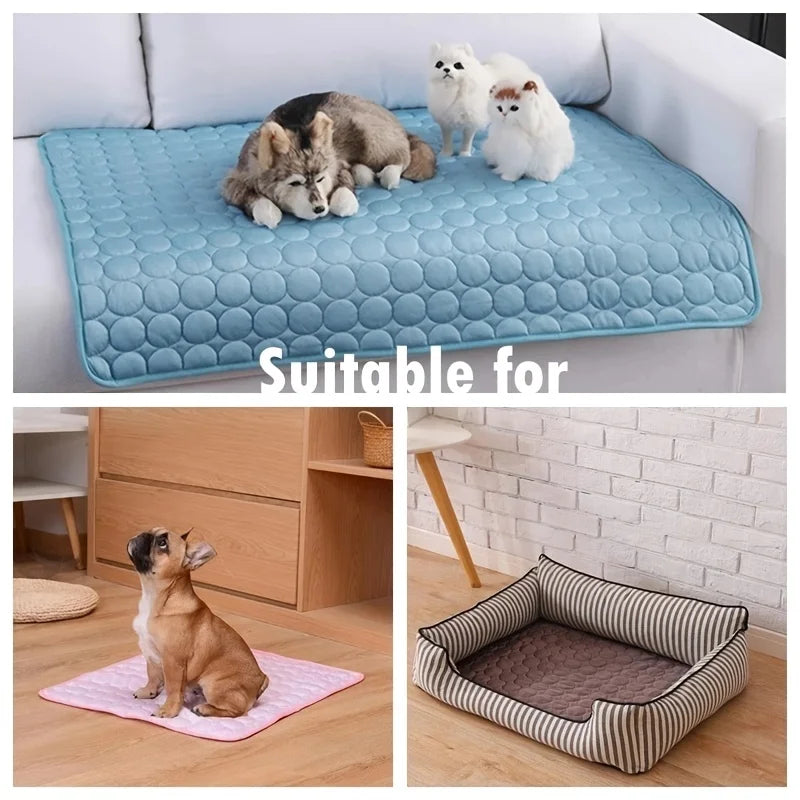 Extra Large Dog Cooling Mat – Summer Pet Cold Bed for Dogs & Cats, Durable Ice Pad Blanket for Small to Large Breeds
