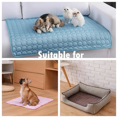 Extra Large Dog Cooling Mat – Summer Pet Cold Bed for Dogs & Cats, Durable Ice Pad Blanket for Small to Large Breeds