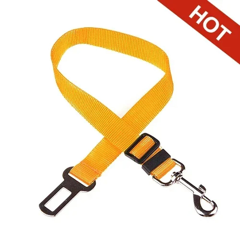 Adjustable Pet Car Seat Belt – Safety Harness Lead Clip for Dogs & Cats, Secure Vehicle Restraint for Travel
