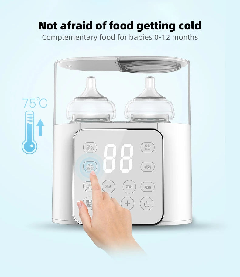 Multi-Function Baby Bottle Warmer & Steriliser – Fast Heating with Precise Temperature Control