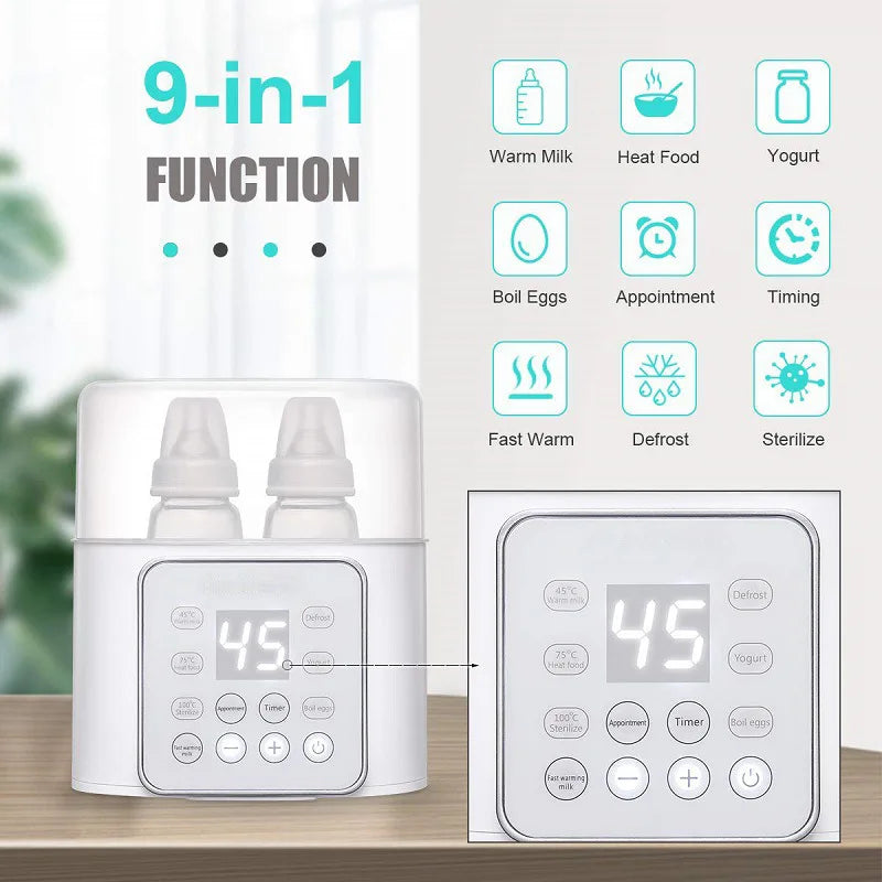 Multi-Function Baby Bottle Warmer & Steriliser – Fast Heating with Precise Temperature Control