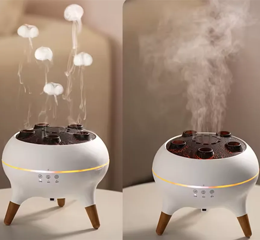 Dynamic Jellyfish 250ml Essential Oil Diffuser & Air Humidifier with Remote Control and 7-Color LED Night Lights – Ideal for Bedrooms & Relaxation Spaces
