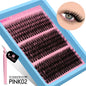 Cluster Lashes Kit – Fluffy Faux Mink Individual Lashes for Salon-Quality Volume