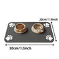 Spill-Proof Pet Food Mat Quick-Dry Absorbent Placemat with Non-Slip Rubber Backing