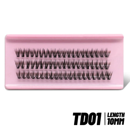Cluster Lashes Kit – Fluffy Faux Mink Individual Lashes for Salon-Quality Volume