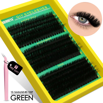 Cluster Lashes Kit – Fluffy Faux Mink Individual Lashes for Salon-Quality Volume