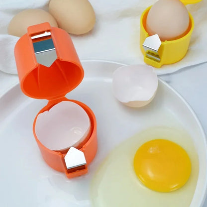 Egg Shell Opener & Separator – Handheld Kitchen Tool for Clean Egg Cracks