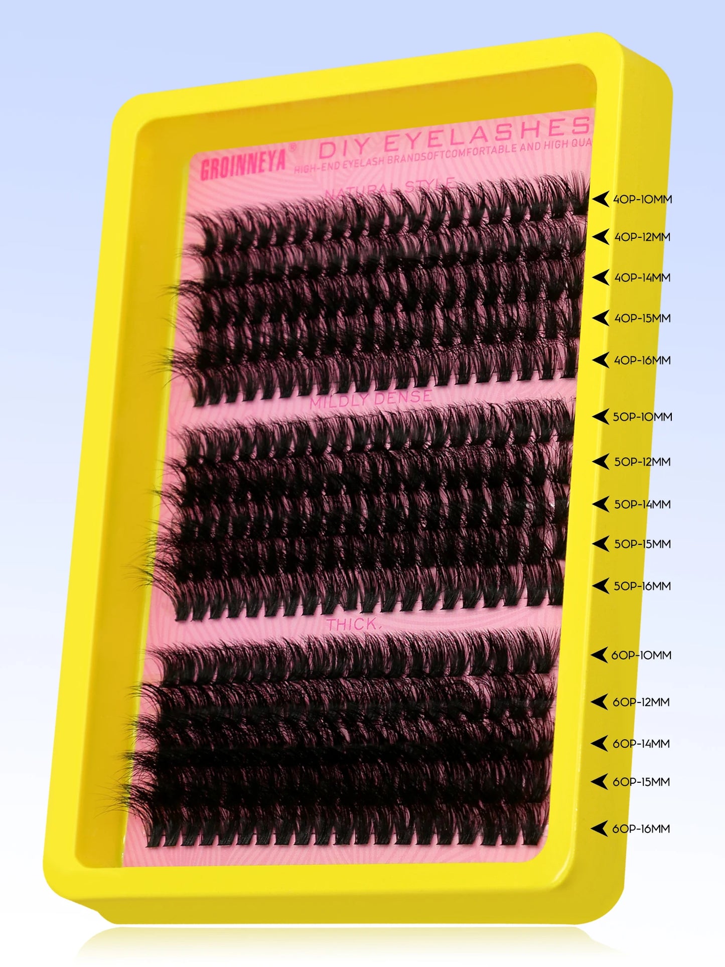 Cluster Lashes Kit – Fluffy Faux Mink Individual Lashes for Salon-Quality Volume