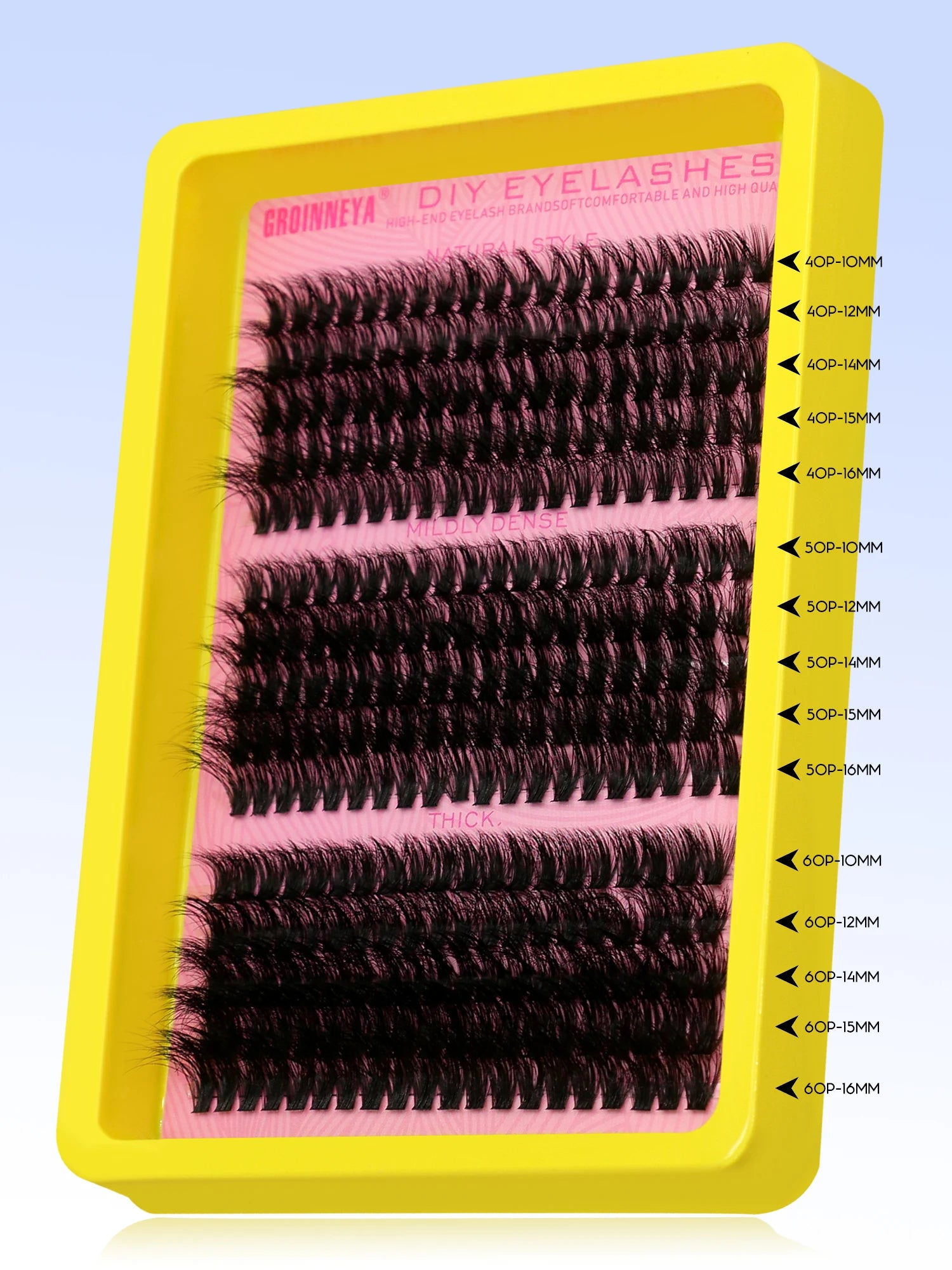 Cluster Lashes Kit – Fluffy Faux Mink Individual Lashes for Salon-Quality Volume