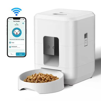Smart Automatic Pet Feeder – Timed Food Dispenser & Slow Feed Bowl for Cats & Dogs