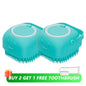 3 in 1 Silicone Dog Bath Brush Massage & Shampoo Dispenser Tool