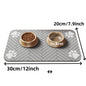 Spill-Proof Pet Food Mat Quick-Dry Absorbent Placemat with Non-Slip Rubber Backing