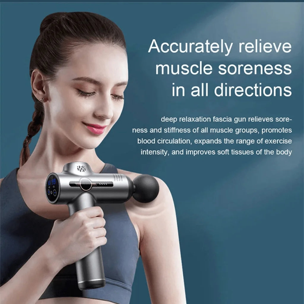 Fascia Massage Gun – Deep Tissue Muscle Relief for Neck, Back & Body | Portable & Powerful Slimming Massager