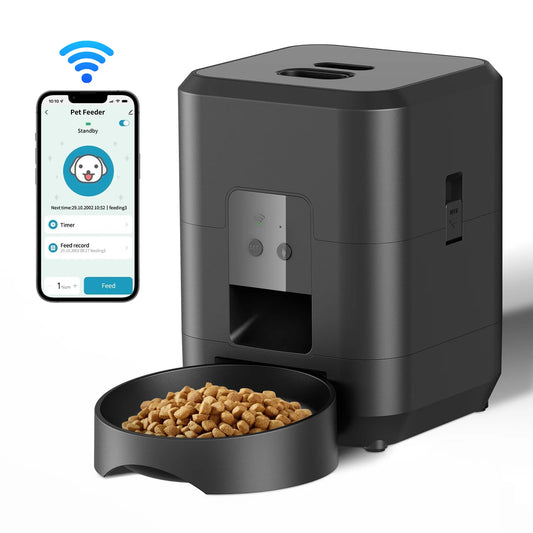 Smart Automatic Pet Feeder – Timed Food Dispenser & Slow Feed Bowl for Cats & Dogs