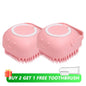 3 in 1 Silicone Dog Bath Brush Massage & Shampoo Dispenser Tool