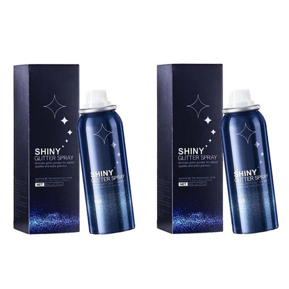 [Buy 1 Get 1 Free] Body Glitter Spray for Skin & Hair – Long-Lasting, Quick-Drying Silver Shimmer – Festival, Rave, Stage & Prom Makeup Glitter – 2.11 Fl Oz