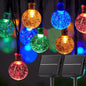  LED Solar String Lights – 60 Waterproof Crystal Globe Lights, 8 Lighting Modes | Outdoor Patio, Garden, Tree & Party Decor