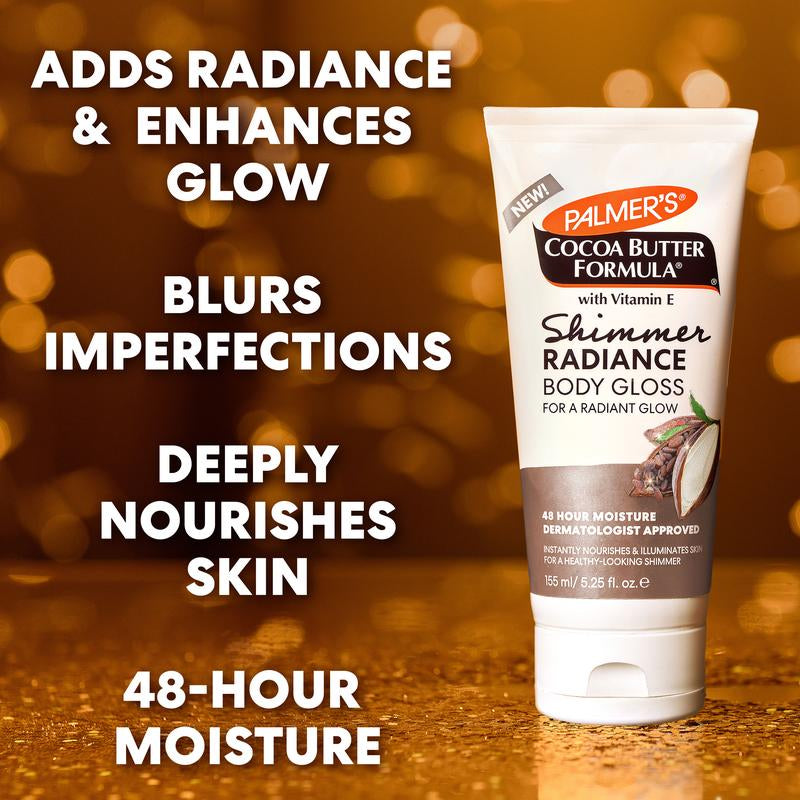 Palmer's Cocoa Butter Shimmer Radiance Bundle – Nourishing Body Lotion & Oil Set for Glowing, Hydrated Skin