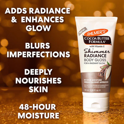 Palmer's Cocoa Butter Shimmer Radiance Bundle – Nourishing Body Lotion & Oil Set for Glowing, Hydrated Skin