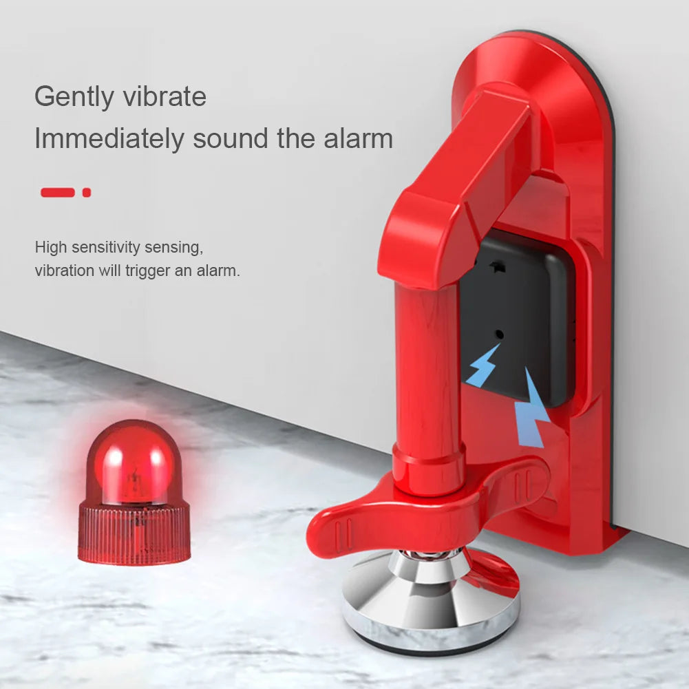 Portable Door Security Alarm & Lock Brace – Anti-Theft Self-Defense Device with Suction Cup, Alarm/Non-Alarm Options for Home & Travel Protection