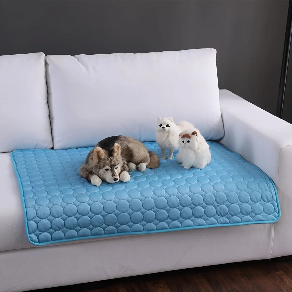 Extra Large Dog Cooling Mat – Summer Pet Cold Bed for Dogs & Cats, Durable Ice Pad Blanket for Small to Large Breeds